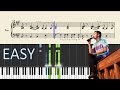 twenty one pilots: Taxi Cab - EASY Piano Tutorial + Sheets