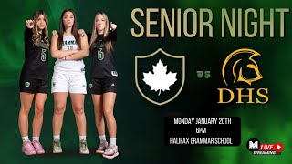 Senior Night Halifax Grammar vs Dartmouth High school January 20th