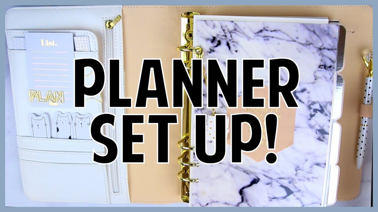 Planner Set Up Youtube