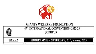 DAY-2  (21-01-2023) 47th INTERNATIONAL CONVENTION 2022-23