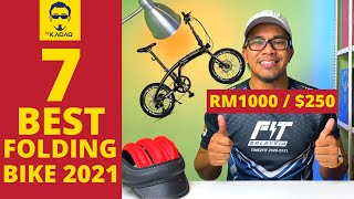 7 BEST FOLDING BIKE MALAYSIA MURAH | RM1000 USD250 Budget Basikal Sepeda Lipat 2021 [ENGSUB]