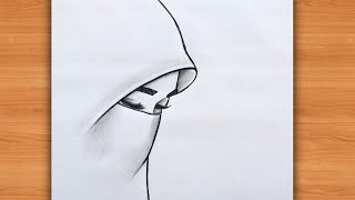 "Eid Gift : How to Draw a Hijab Girl in Seconds!" 🧕| Muslim girl drawing | Hijab girl drawing
