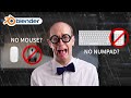 How to Use Blender With No Mouse or Numpad | Quick Tips