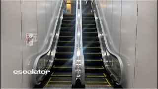 【escalator】JAPAN Yokohama  Shin-Yokohama Station  HITACH escalator