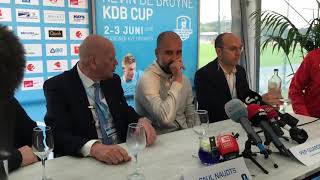 #KDBCup 2018 | Josep Guardiola visits the Kevin De Bruyne Cup