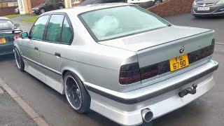 Making a Custom Drift Style BMW E34 Rear Bumper Using A Fiberglass Chaser JZX100 Rear Bumper