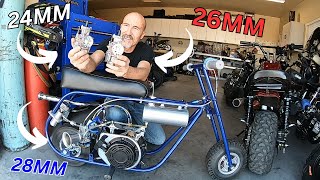 mini bike carburetor comparison