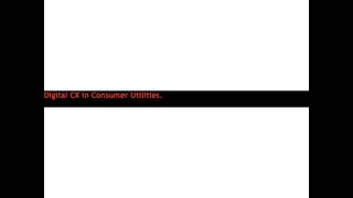 Digital CX in Consumer Utilities