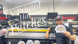 HOW TO: Cut first and then Print UV Hat Patches on Mimaki flatbed printer