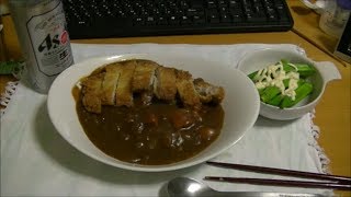 パンツマンのカツカレー。