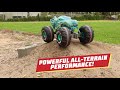 hot wheels rc monster trucks 1 6 scale mega wrex large remote control toy truck all terrain tires