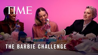 Margot Robbie and 'Barbie' Cast Are Here for a Barbie Challenge