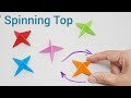 DIY Spinning Top with Paper, Origami Toys,