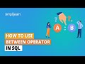 How To Use Between Operator In SQL | SQL Between Operator | SQL Tutorial For Beginners | Simplilearn