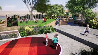 Groen Schoolplein 3D animatie door Zintuin