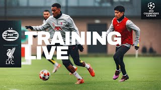 Live Training: PSV vs Liverpool | UEFA Champions League