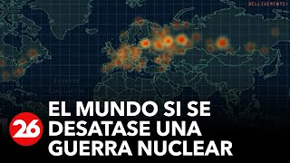Simulador muestra una guerra nuclear en tiempo real