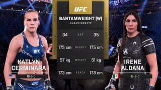 UFC 5 AI Showdown: Katlyn Chookagian vs Irene Aldana – Striking vs Power in the Octagon