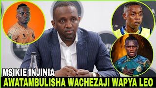 🔴#LIVE USAJILI UMEKAMILIKA; MSIKIE INJINIA MUDA HUU ATANGAZA MAJINA YA WACHEZAJI WAPYA WALIOSAJILIWA