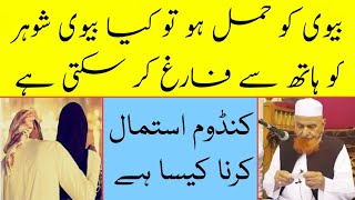 Biwi Ko Hamal Ho To Kya Biwi Shohar  Ko Hath Se Farig Kar Sakti Hai | Maulana Makki Al Hijazi