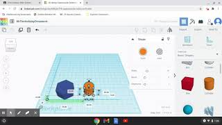 Using basic shapes in Tinkercad