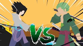 Zoro VS Sasuke (Stick Nodes Animation)