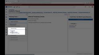A.AC.T. Navigate: Selecting a Template