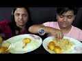 rice – poppy cauliflower – egg curry – brinjal fry new years bengali lunch food eating show indian