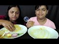 rice – poppy cauliflower – egg curry – brinjal fry new years bengali lunch food eating show indian