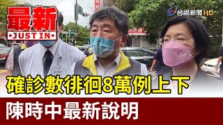 確診數徘徊8萬例上下 陳時中最新說明【最新快訊】