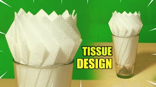 #ORIGAMI TISSUE DESIGN for the glass #origami paper craft