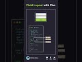 CSS Fluid Layout with Flex 😎 Responsive with Flex-grow, Flex-shrink, Flex-basis 😇 #shorts