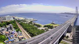 明石海峡大橋ライブカメラ4K [5/11] Akashi-Kaikyo Bridge LIVE Camera Archive 神戸淡路鳴門自動車道 大阪湾 淡路島 渋滞状況