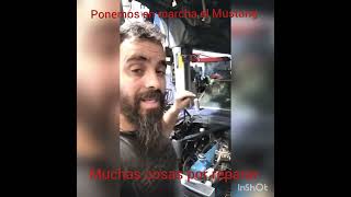 ponemos en marcha el mustang carburamos modificamos todo lo necesario .pintamos el vano motor