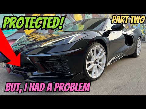 DIY Paint Protection Film C8 Corvette Front Bumper Parts
