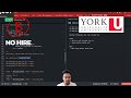 York University Sophomore takes on a Coding Interview! (No Hire)