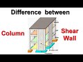 Difference between Column and Shear Wall