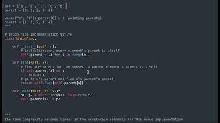 Union Find with Examples and Code in Python
