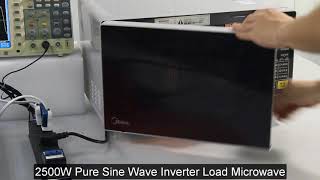 XIJIA SWIPOWER  2500W Pure Sine Wave Inverter Load microwave