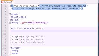 Beginner JavaScript Tutorial – 29 – Other Ways to Create Arrays