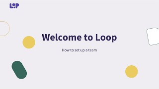 How to set up a team in Loop Email