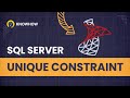 Unique Constraint in SQL Server