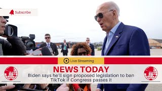 🛑 Biden says he'll sign proposed legislation to ban TikTok if Congress passes it | TGN News