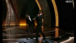 Smith slap chris rock oscars in show 2022, Watch the uncensored Will Smith smacks Chris on stage