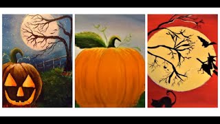 3 Cute Halloween Painting Ideas Acrylics, Easy and fun