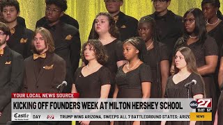 Kicking off Founders Week at Milton Hershey School