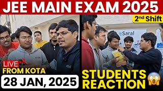 JEE Mains 2025: 28 Jan Shift 2 Exam Student Reaction LIVE from Kota | Paper Level, Weightage, Cutoff