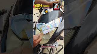 #அந்த# சில்வர் #மட்டும் #அப்படியே #ஒரு# ரெயின்போ #கலர்# Honda# unicorn #visor #stickering  #ஜனவரி 19