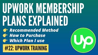 Upwork Membership Plans Complete Details | How to buy and Recommended Plan