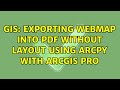 GIS: Exporting webmap into PDF without layout using ArcPy with ArcGIS Pro